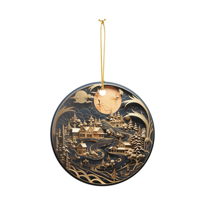 Winter Village Ceramic Ornament     Item #662444