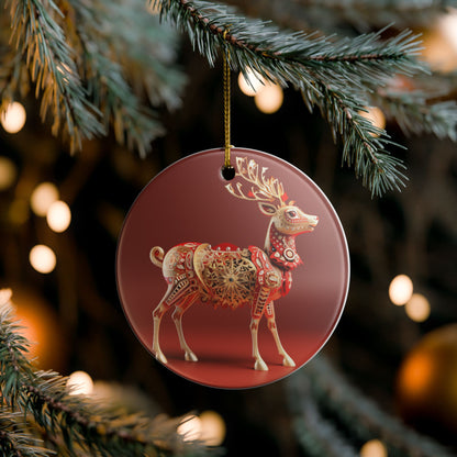 Ornament – Ornate Reindeer Christmas Tree Decoration   Item #749806