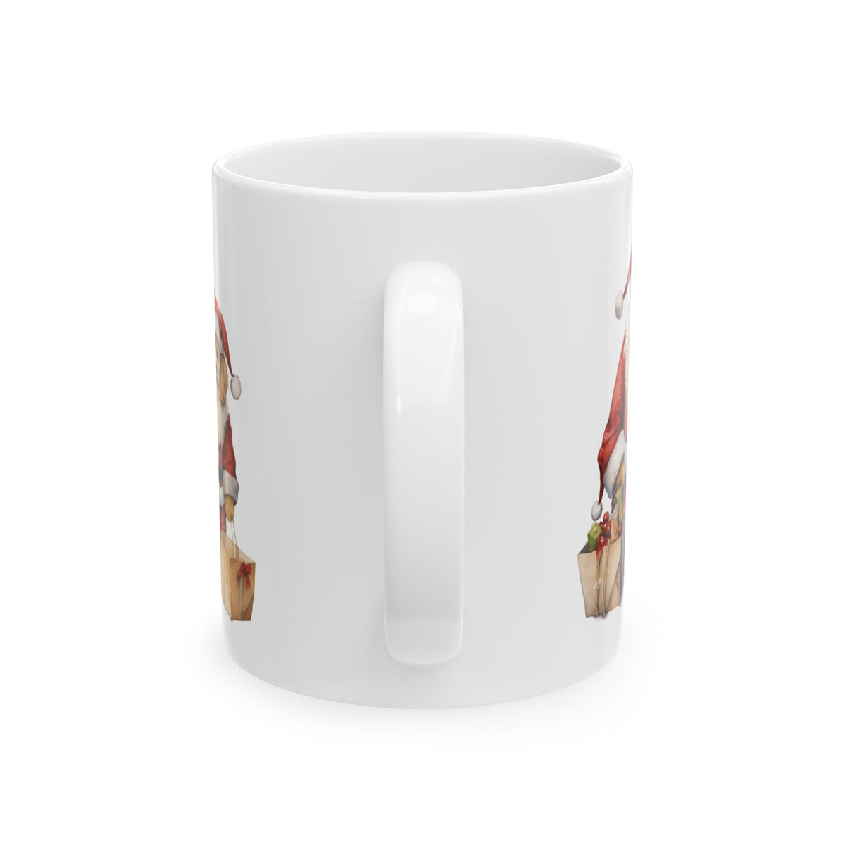 Christmas Santa Dogs Ceramic Mug 11oz  Item #38648