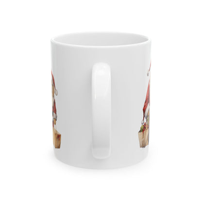 Christmas Santa Dogs Ceramic Mug 11oz  Item #38648