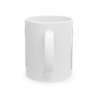 Dog Silhouette Mug – Back View Ceramic Coffee Cup 11oz    Item #1015