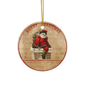 Santa Ceramic Disc Ornament         Item #3139527