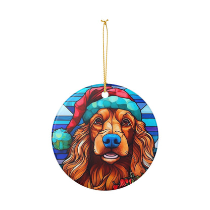 Festive Golden Retriever Christmas Ornament   Item #680171