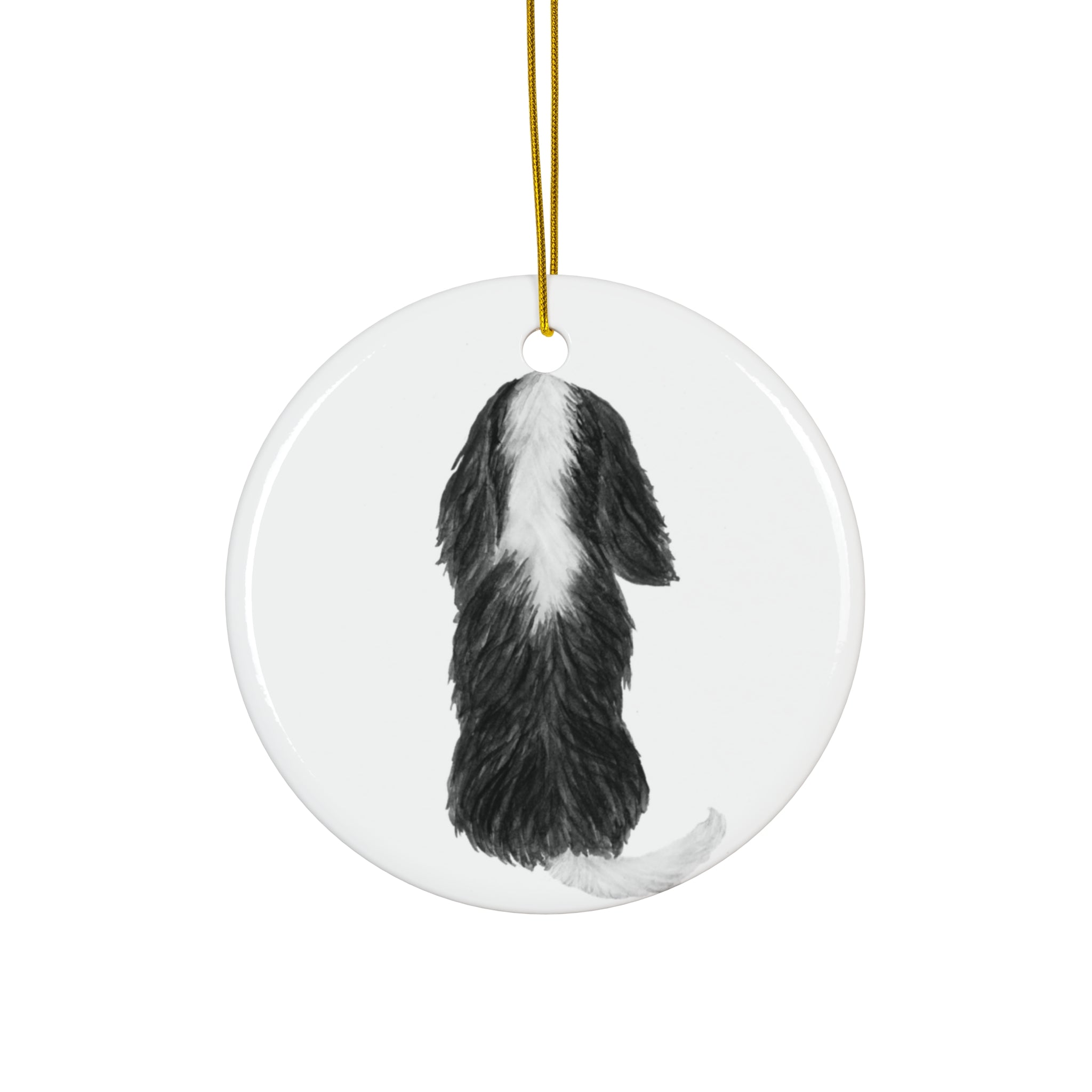 Dog Ceramic Disc Ornament        Item #6843309