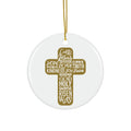 Cross Lord Jesus Ceramic Disc Ornament     Item #9629643