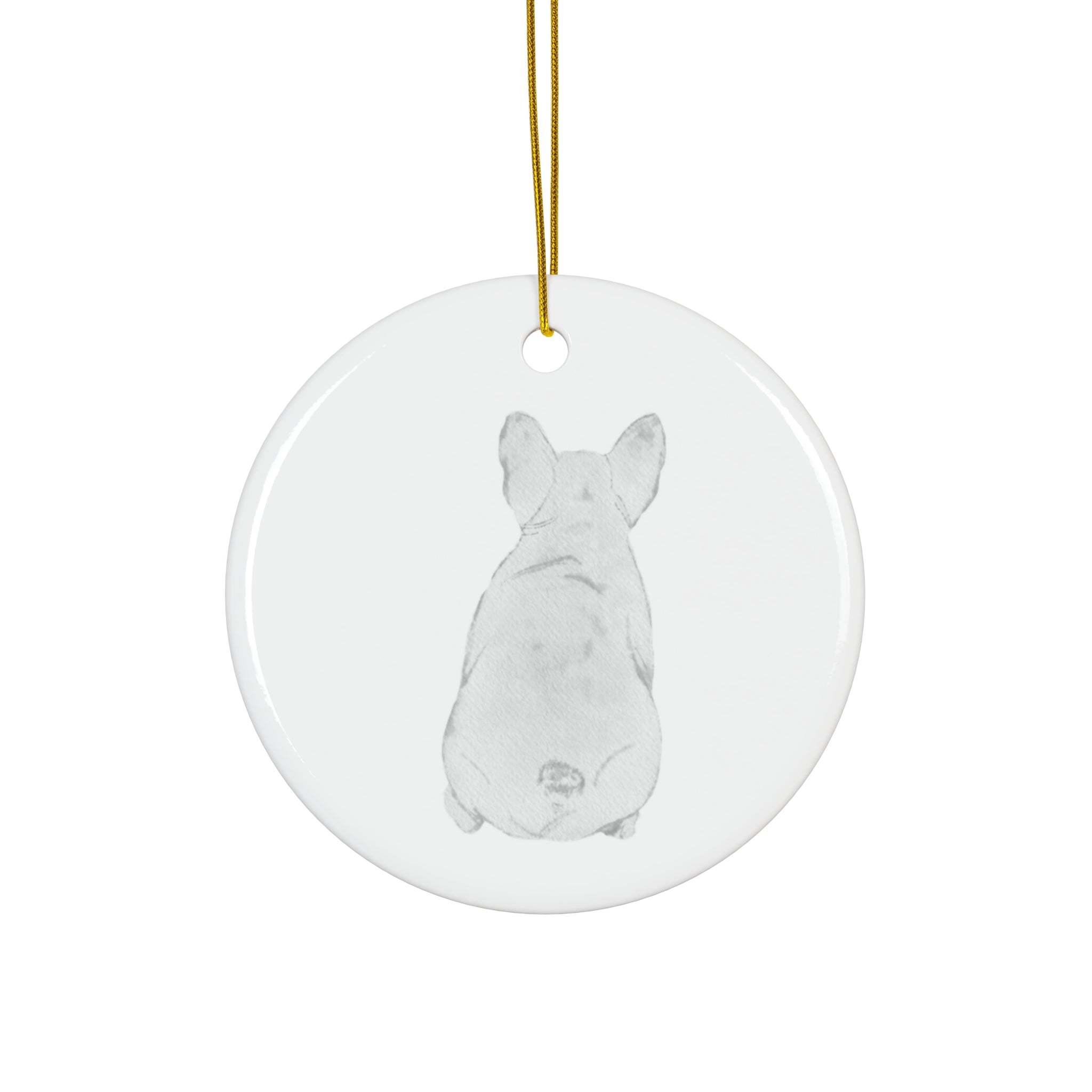 Dog Ceramic Disc Ornament        Item #9496803