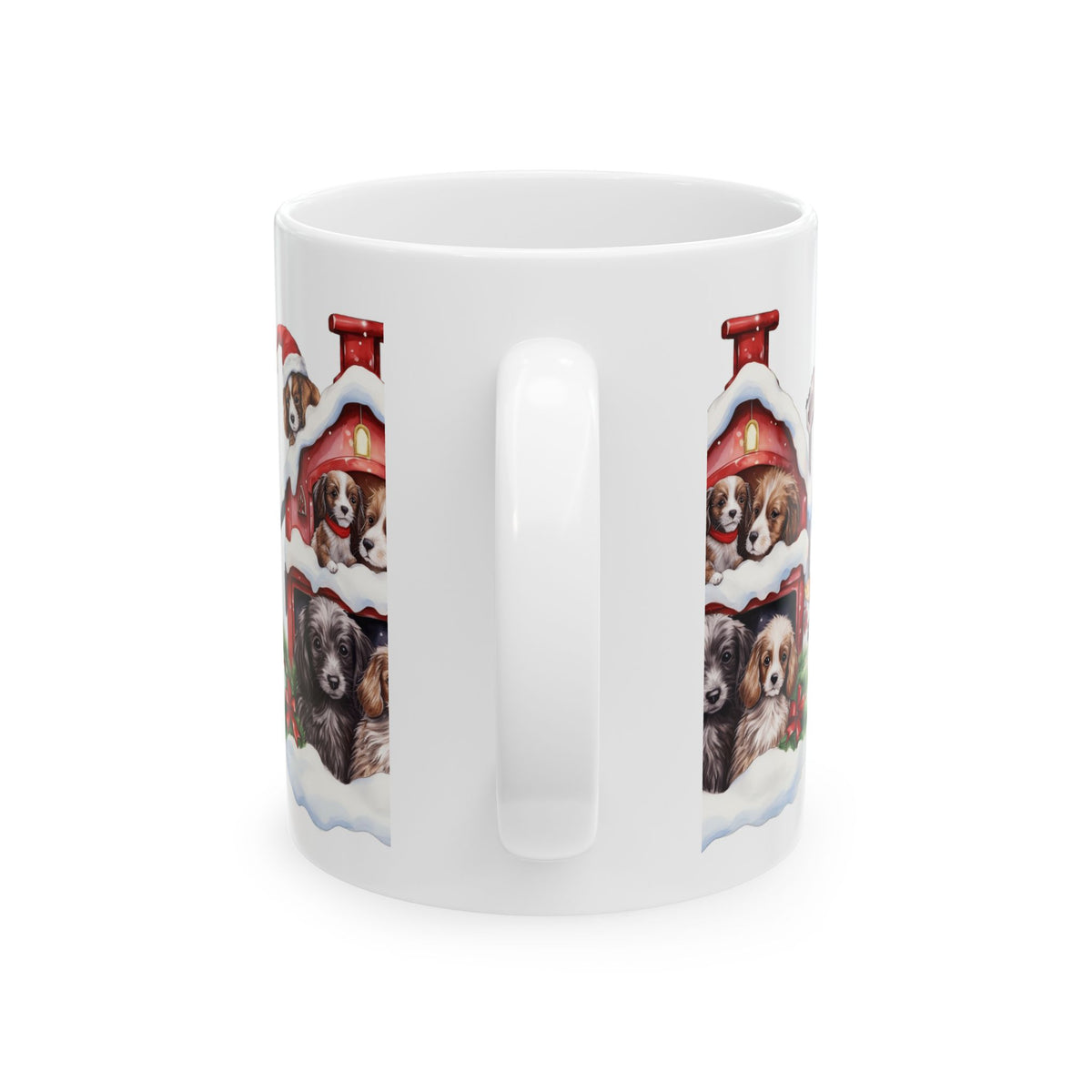 Christmas Puppy Barn Ceramic Mug 11oz   Item #243209