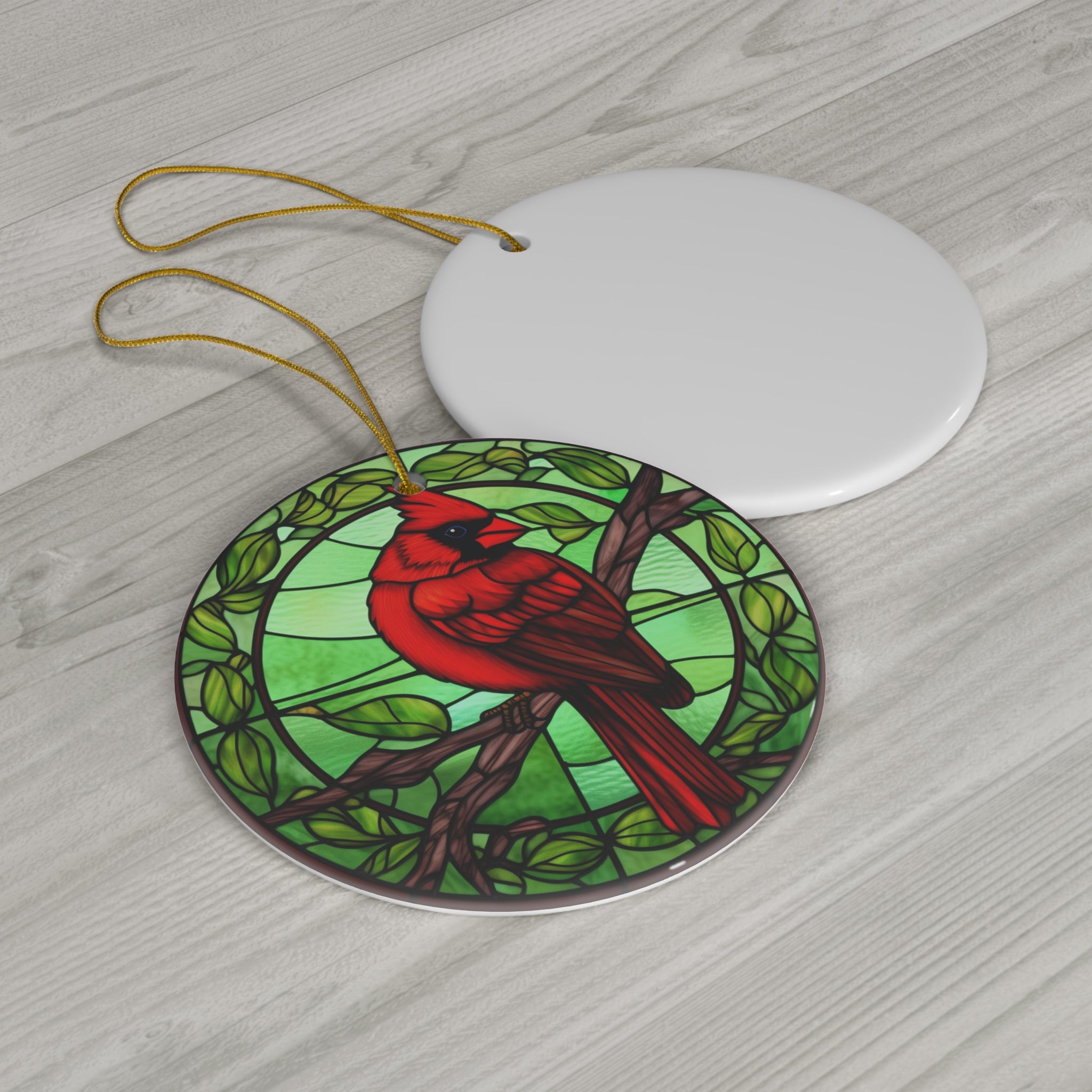 Christmas Cardinal Ceramic Ornament      Item #8054831 - Buckshot's Bargain Barn