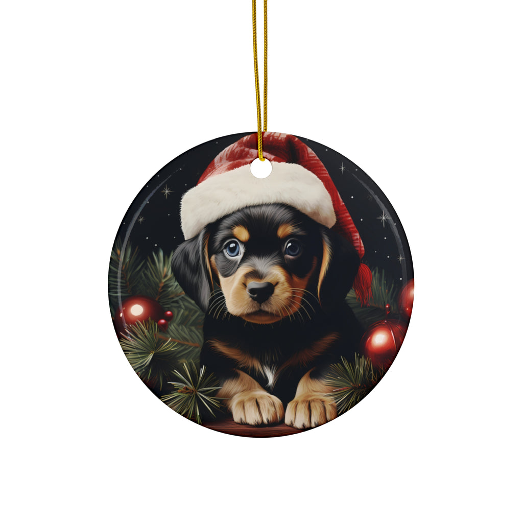 Dog Ceramic Disc Ornament             Item #7591719