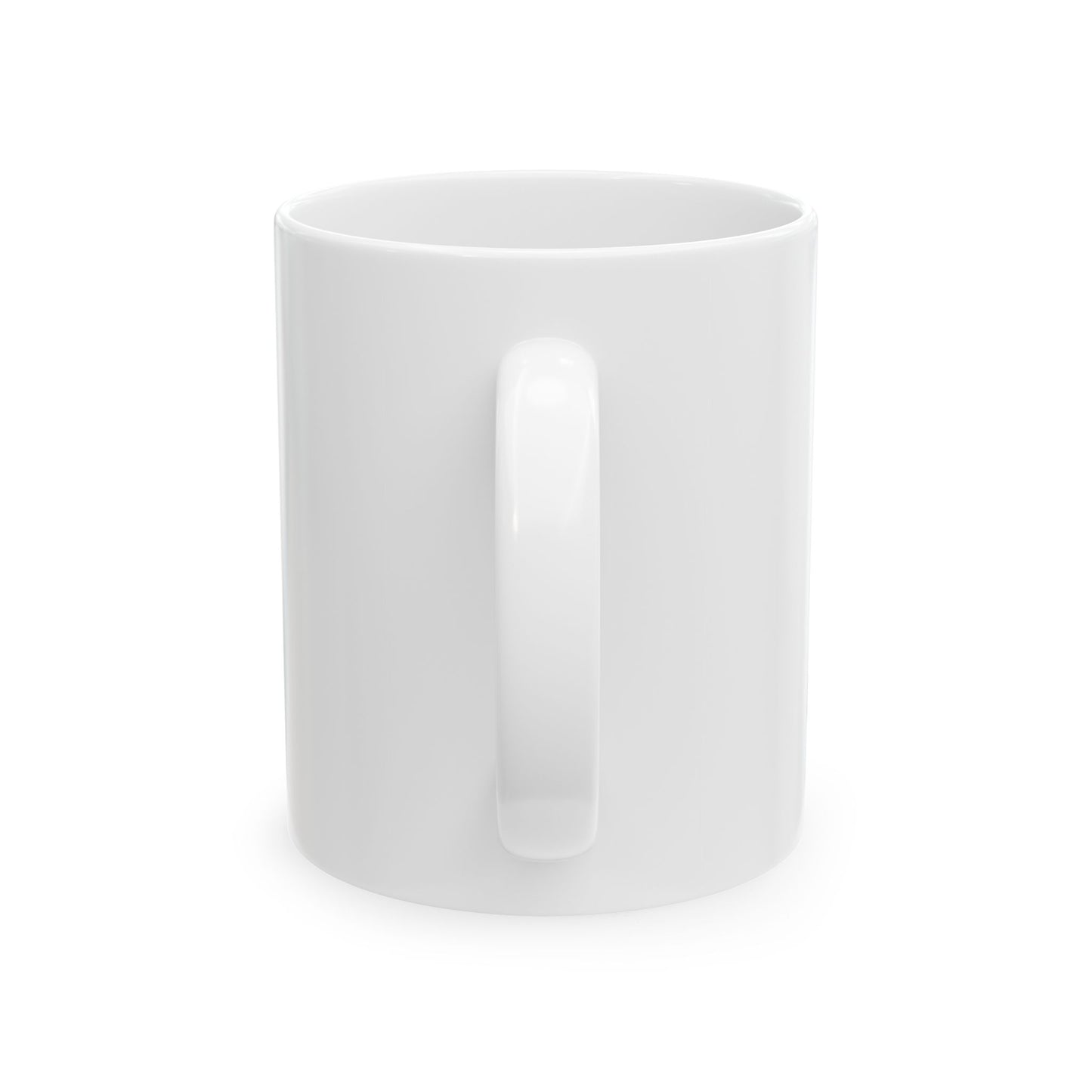 Cat Silhouette Ceramic Mug – Cute Sitting Cat Coffee Cup 11oz    Item #801
