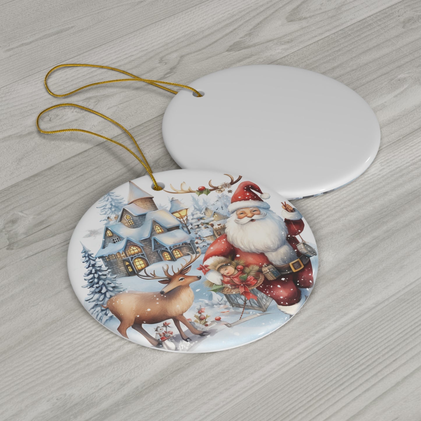 Ceramic Ornament - Santa     Item #9933801