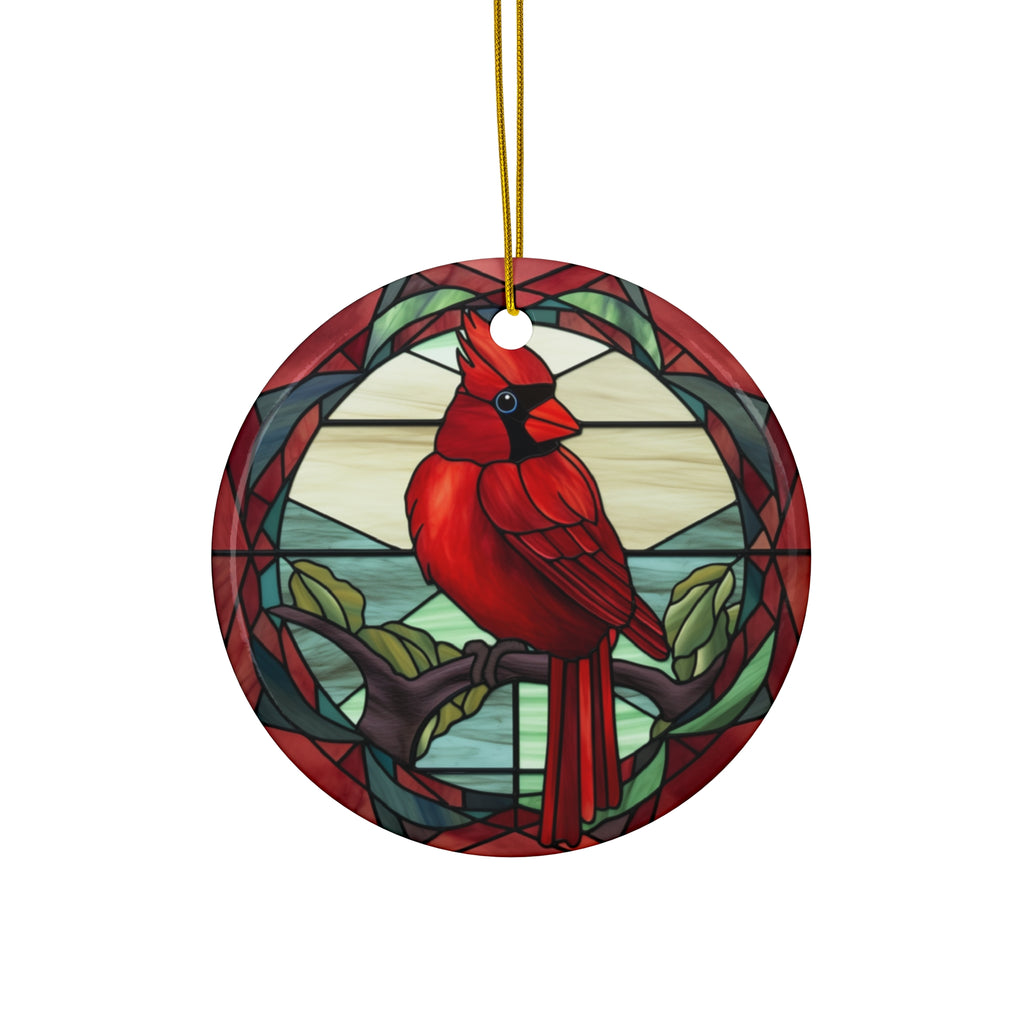 Christmas Cardinal Ceramic Ornament      Item #2001585 - Buckshot's Bargain Barn