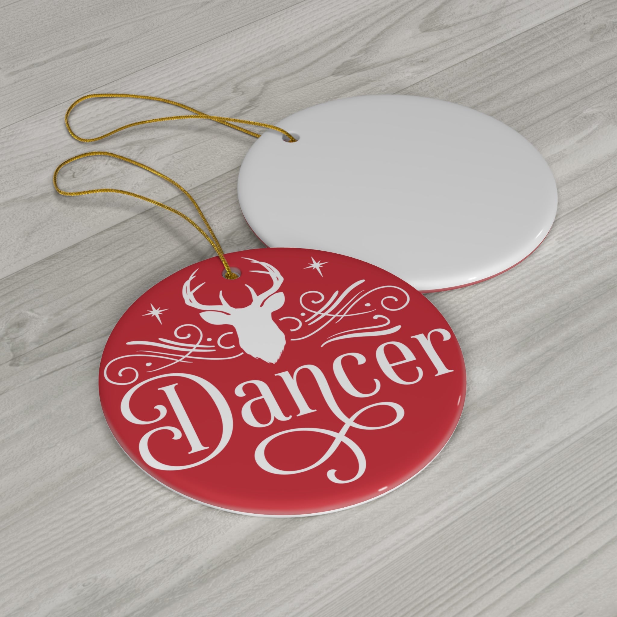 Dancer Ceramic Disc Ornament       Item #4869496 - Buckshot's Bargain Barn