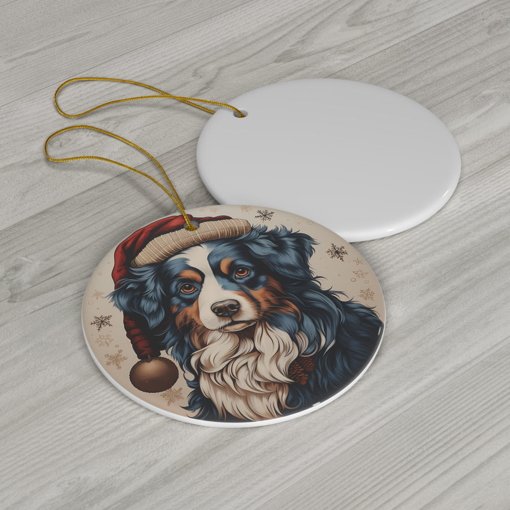 Dog Ceramic Disc Ornament            Item #898732