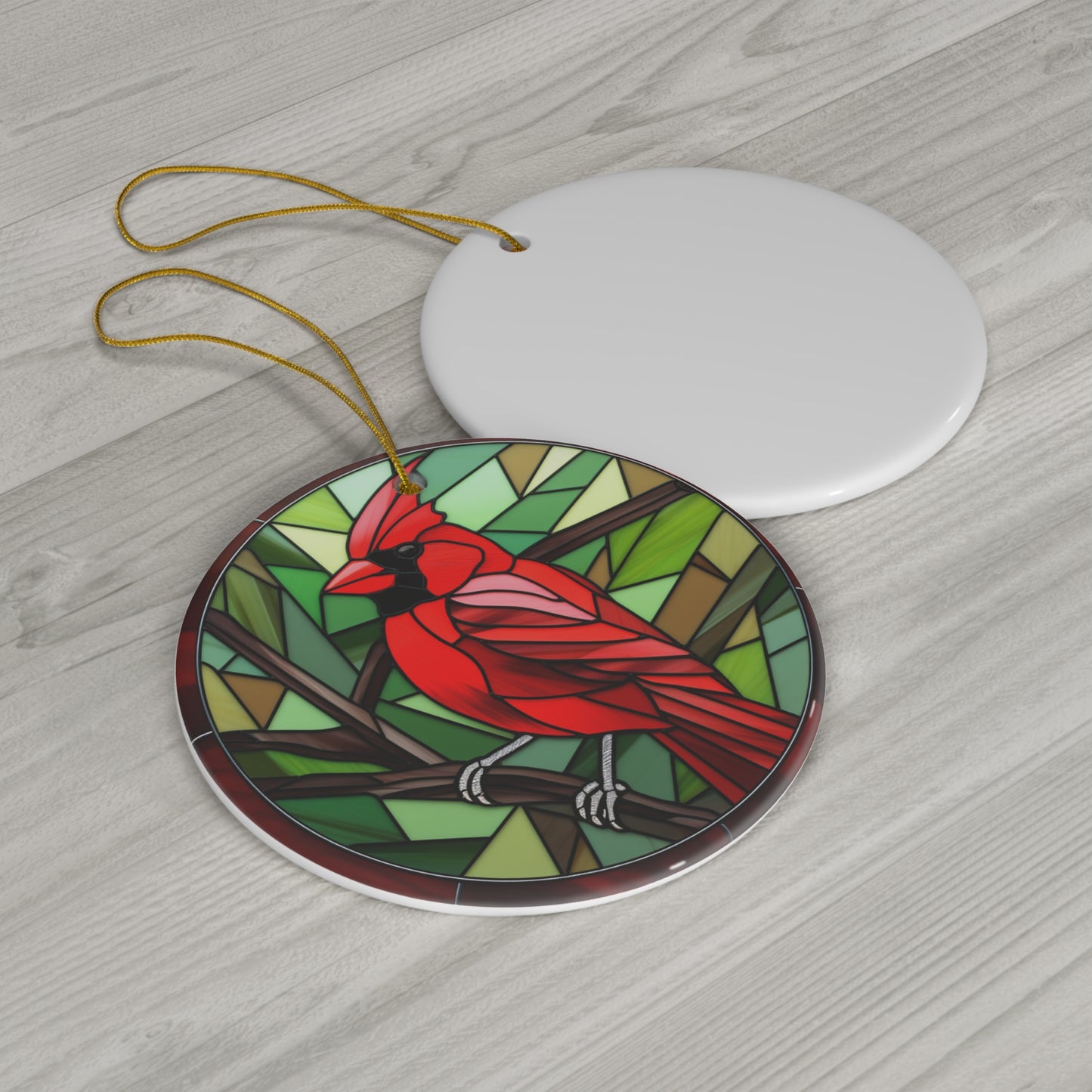 Christmas Cardinal Ceramic Ornament          Item #1826815