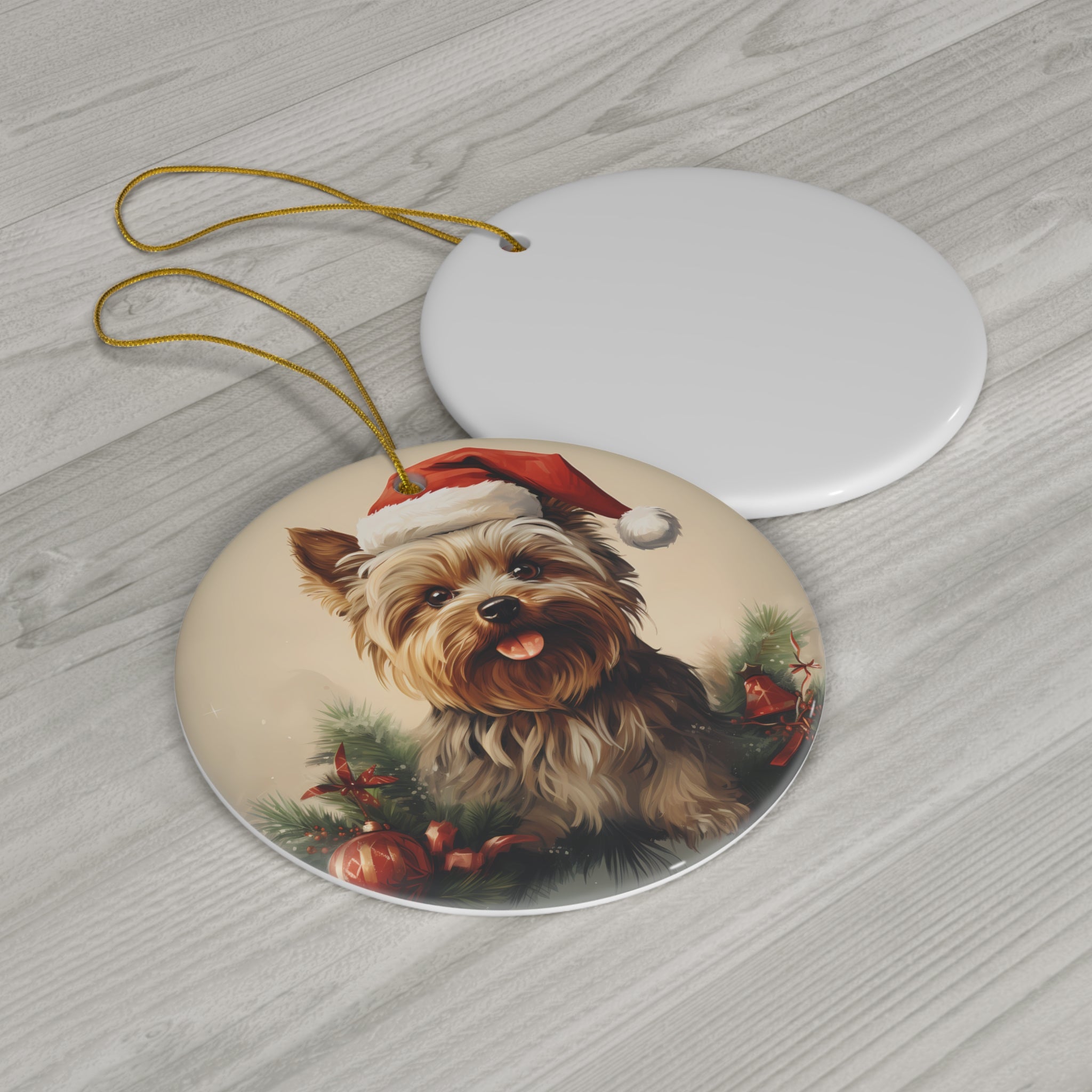 Dog Ceramic Disc Ornament         Item #4225647