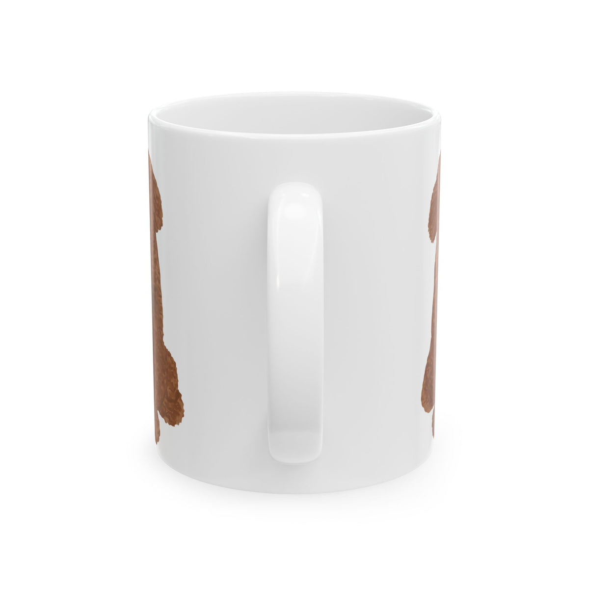 Dog Silhouette Mug – Back View Ceramic Coffee Cup 11oz    Item #482019