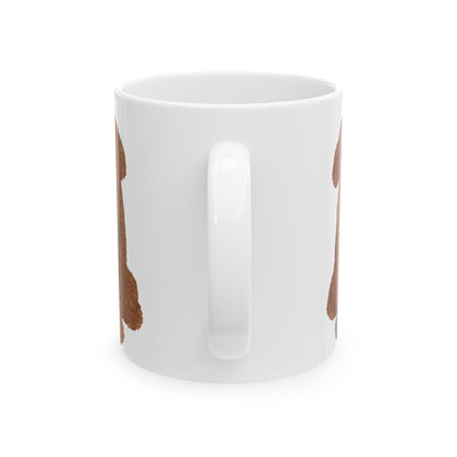 Dog Silhouette Mug – Back View Ceramic Coffee Cup 11oz    Item #482019