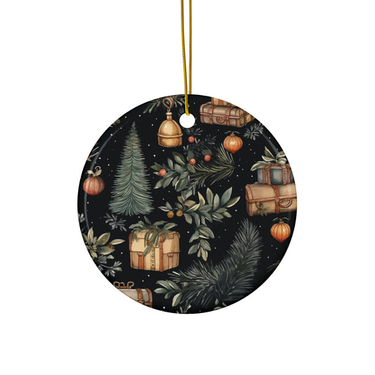 Ceramic Ornament - Christmas Scene      Item #607166