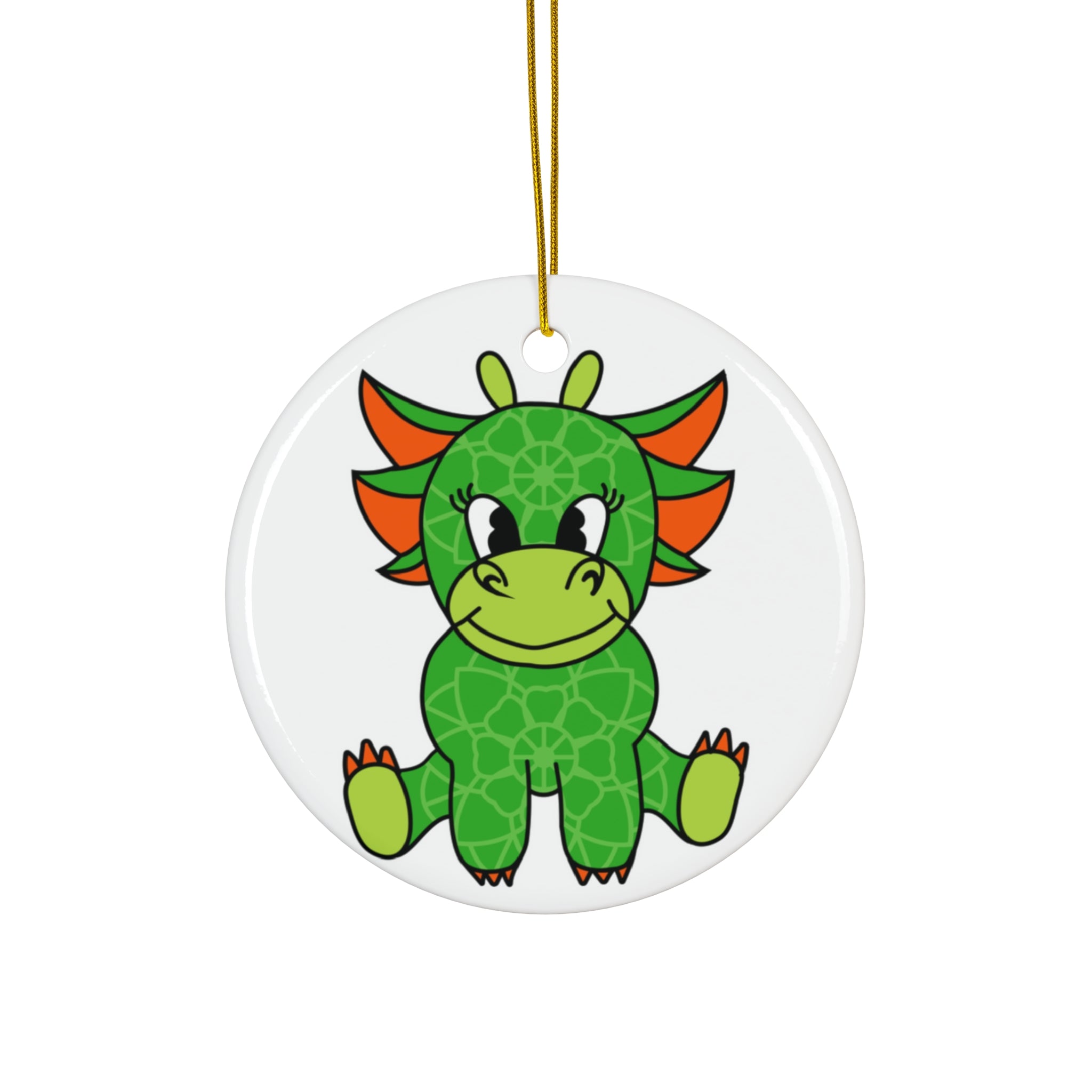 Dragon Ceramic Disc Ornament     Item #9655279