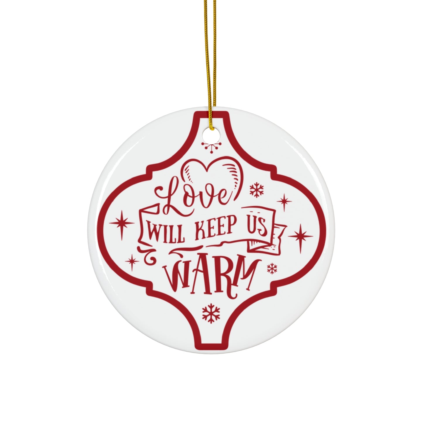 Love Will Keep Ceramic Disc Ornament       Item #2517877