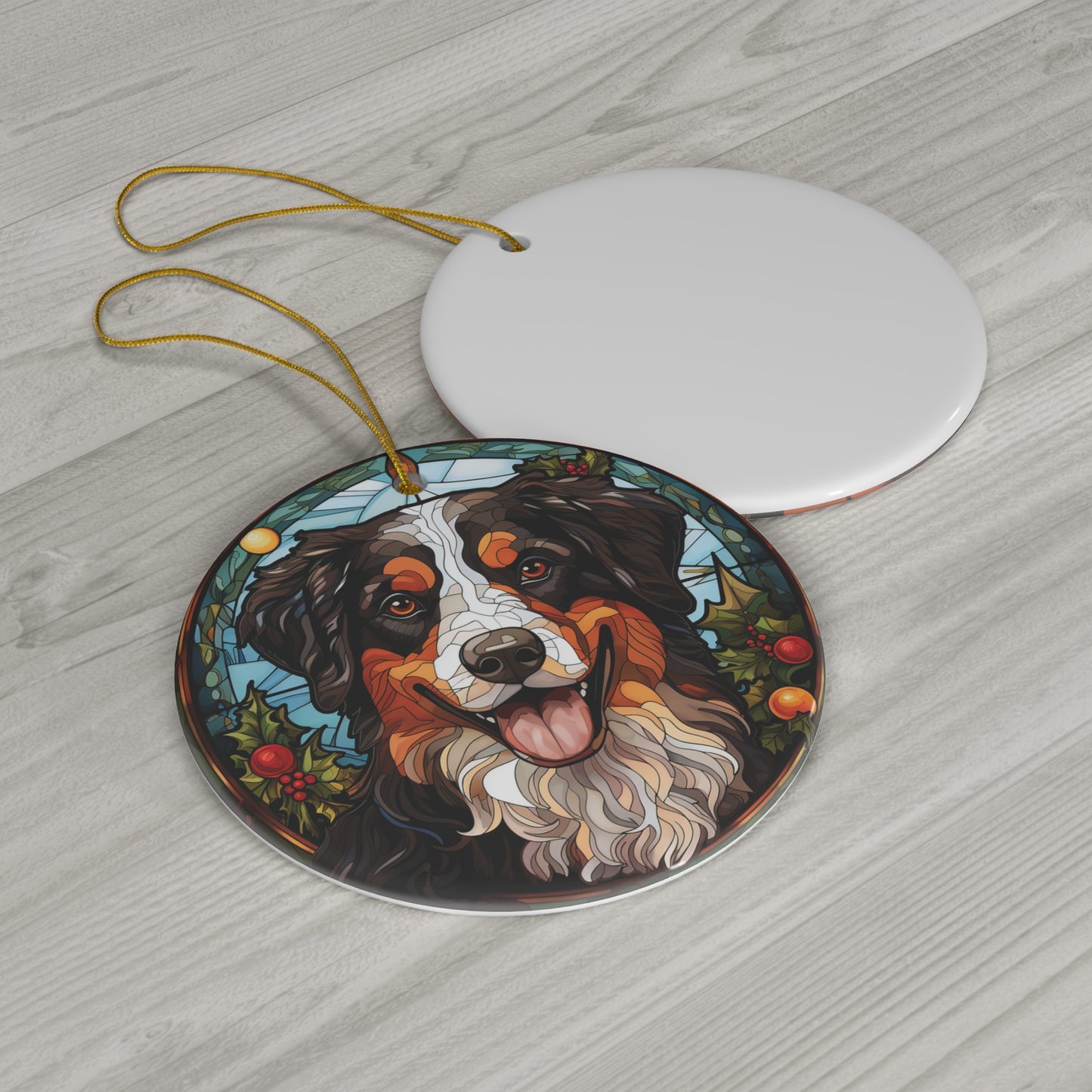 CERAMIC ORNAMENT - BERNESE MOUNTAIN DOG             Item #6163061