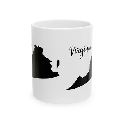 Virginia State Silhouette Ceramic Mug – 11oz    Item #293955