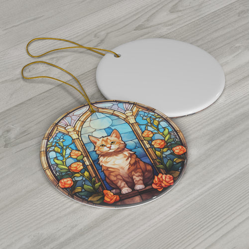 Cat Ceramic Ornament     Item #1785148 - Buckshot's Bargain Barn