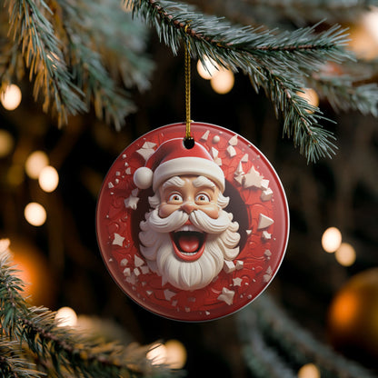 Funny Santa Christmas Ornament     Item #734743