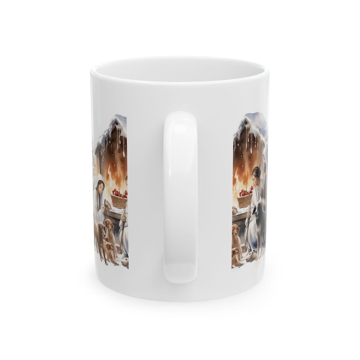 Nativity Scene Ceramic Mug — Christmas Holy Family Coffee Cup 11oz Item #762136