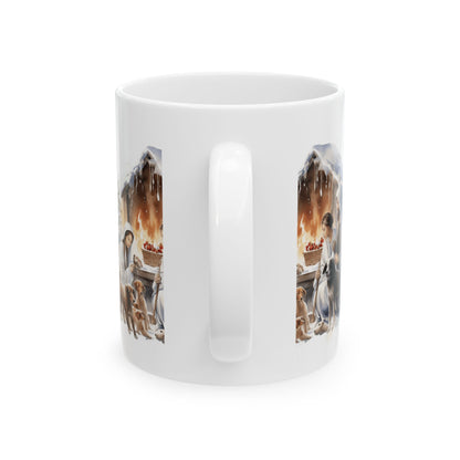 Nativity Scene Ceramic Mug — Christmas Holy Family Coffee Cup 11oz Item #762136