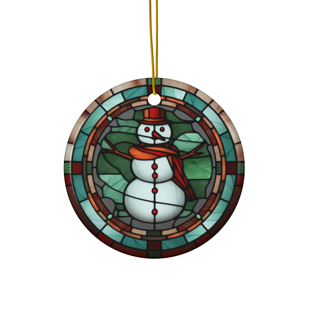 Snowman Ceramic Ornament      Item #3335797 - Buckshot's Bargain Barn