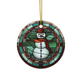 Snowman Ceramic Ornament      Item #3335797 - Buckshot's Bargain Barn