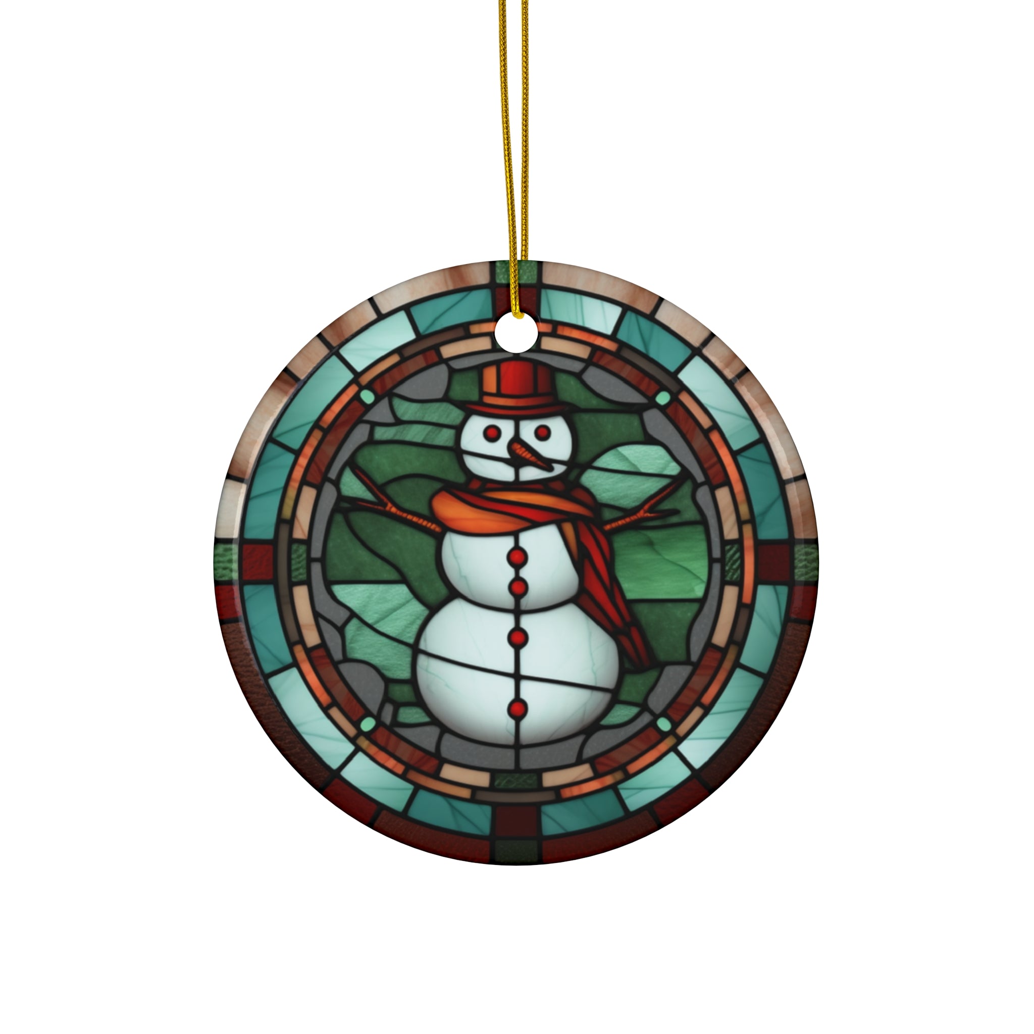Snowman Ceramic Ornament      Item #3335797 - Buckshot's Bargain Barn