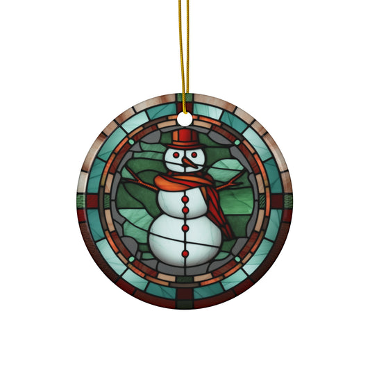 Snowman Ceramic Ornament      Item #3335797