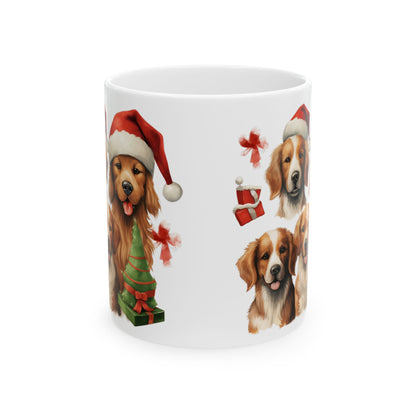 Christmas Dogs Ceramic Mug 11oz   Item #1342