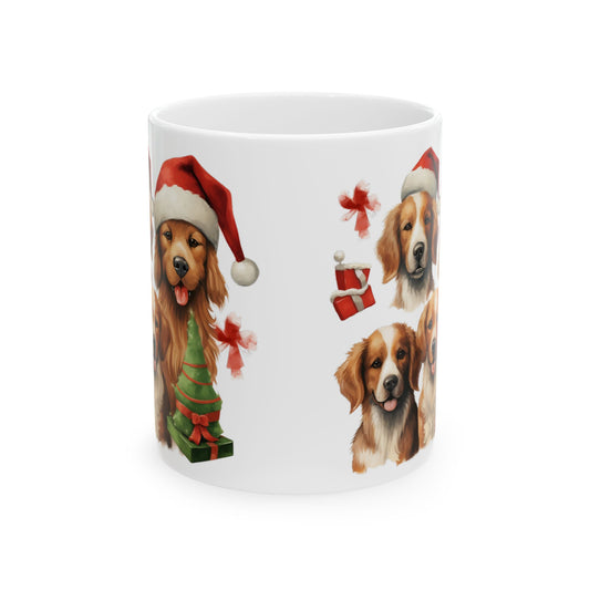 Christmas Dogs Ceramic Mug 11oz   Item #1342