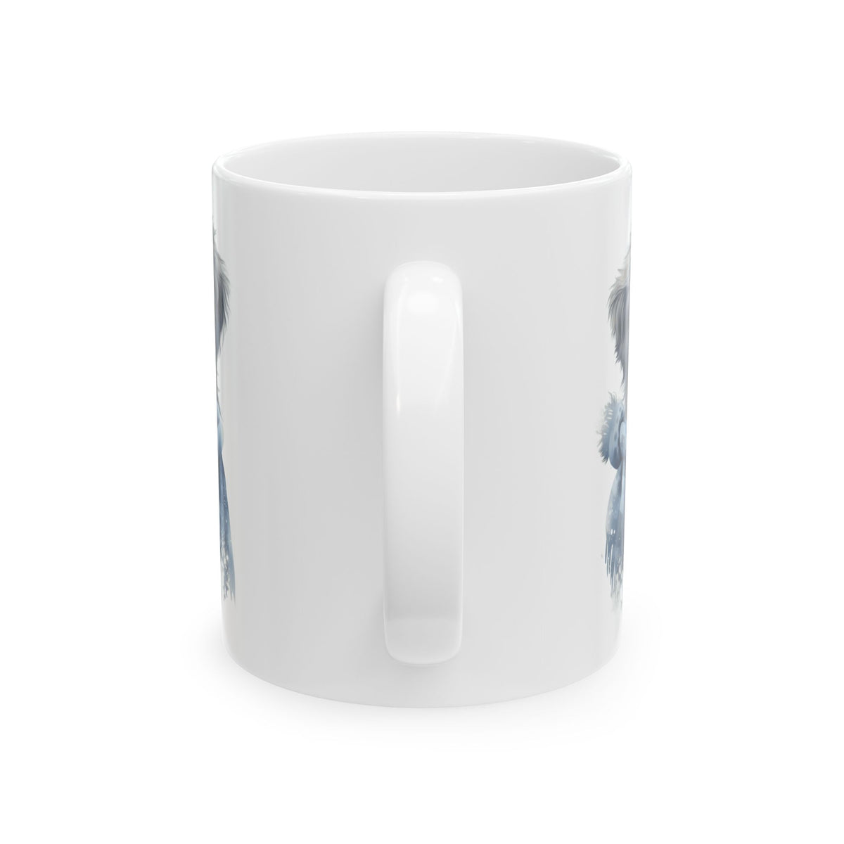 Winter Dog With Scarf Ceramic Mug – Cute Cozy Coffee Cup Gift 11oz   Item#72937