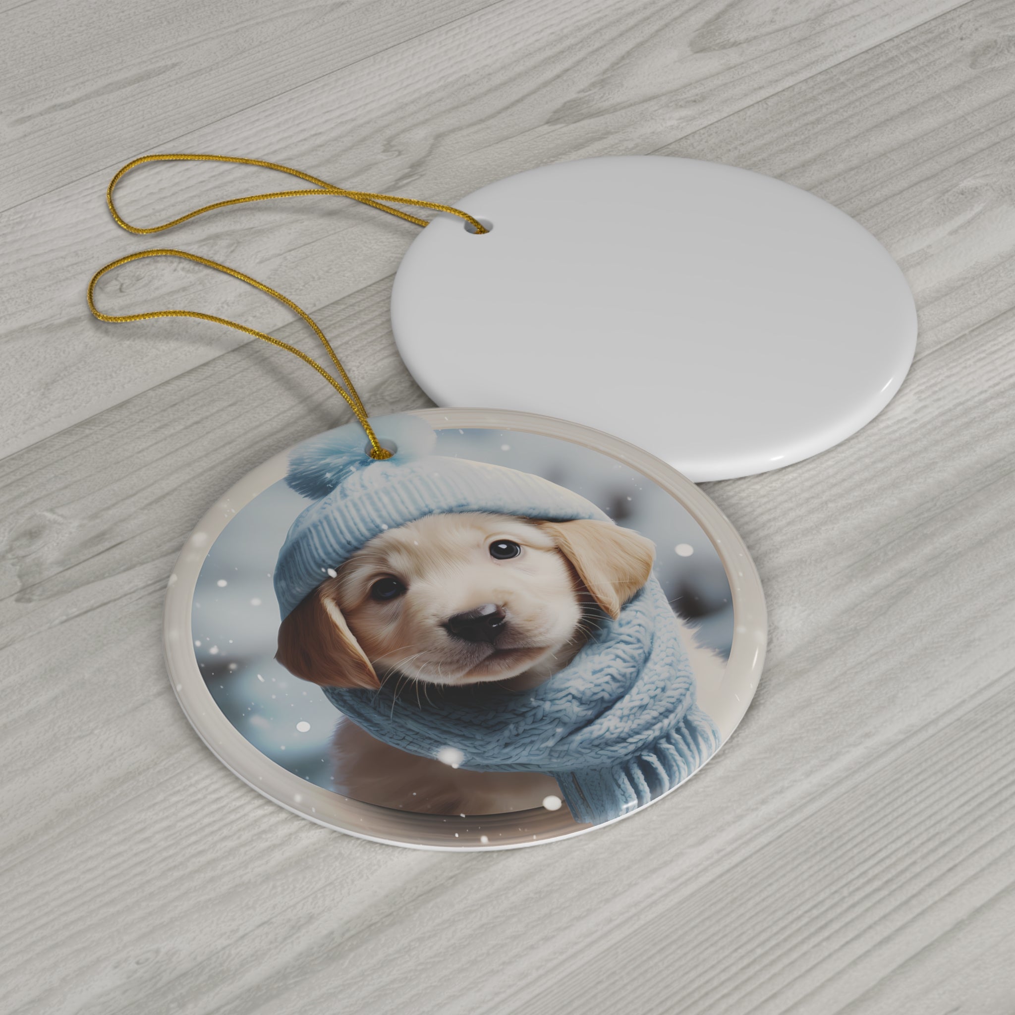 Dog Ceramic Disc Ornament        Item #1270565