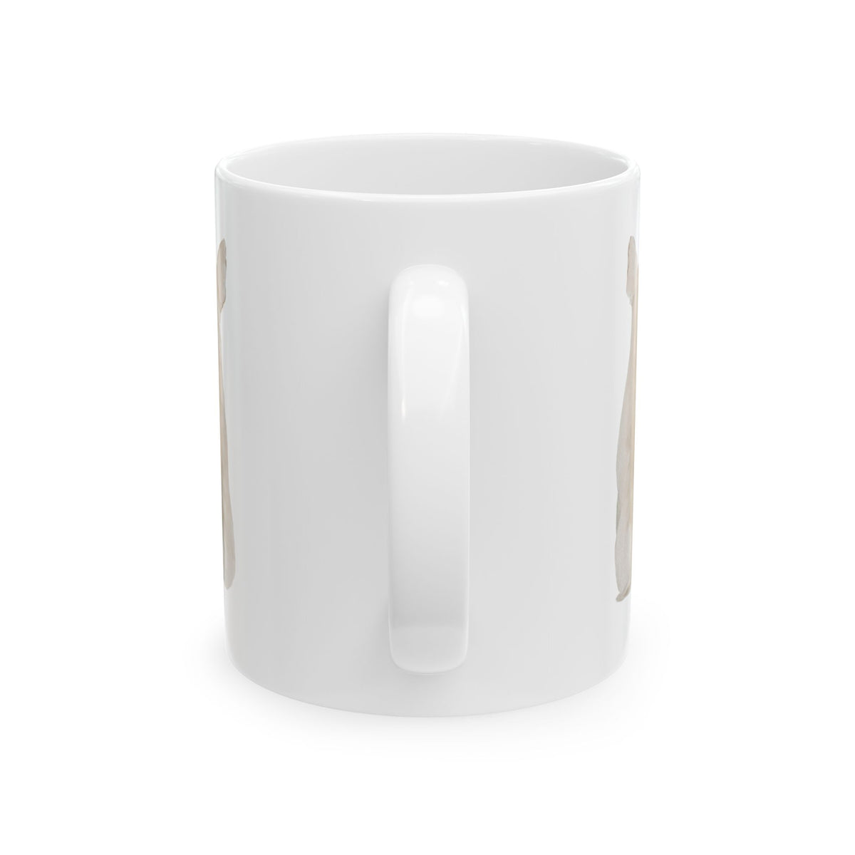 Dog Silhouette Mug – Back View Ceramic Coffee Cup 11oz    Item #565645