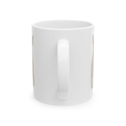 Dog Silhouette Mug – Back View Ceramic Coffee Cup 11oz    Item #565645