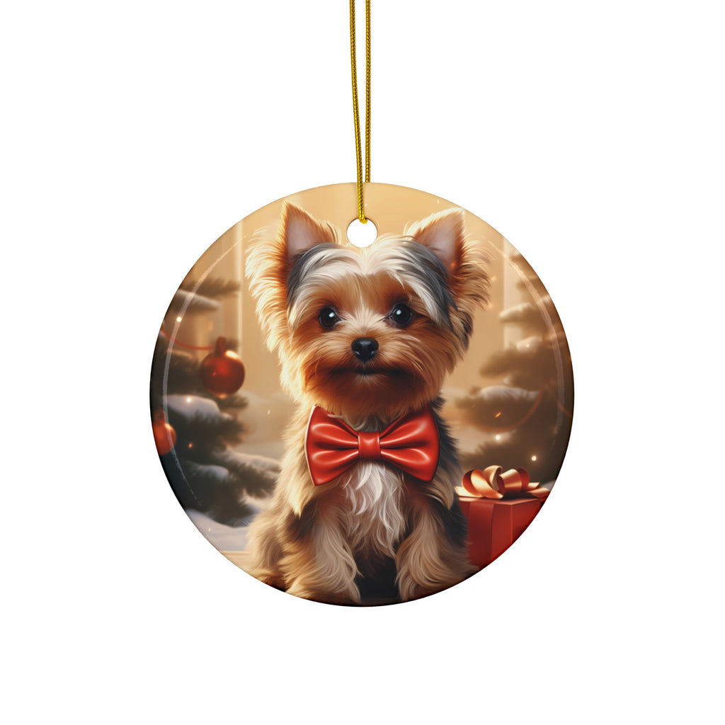 Dog Ceramic Disc Ornament          Item #8257538