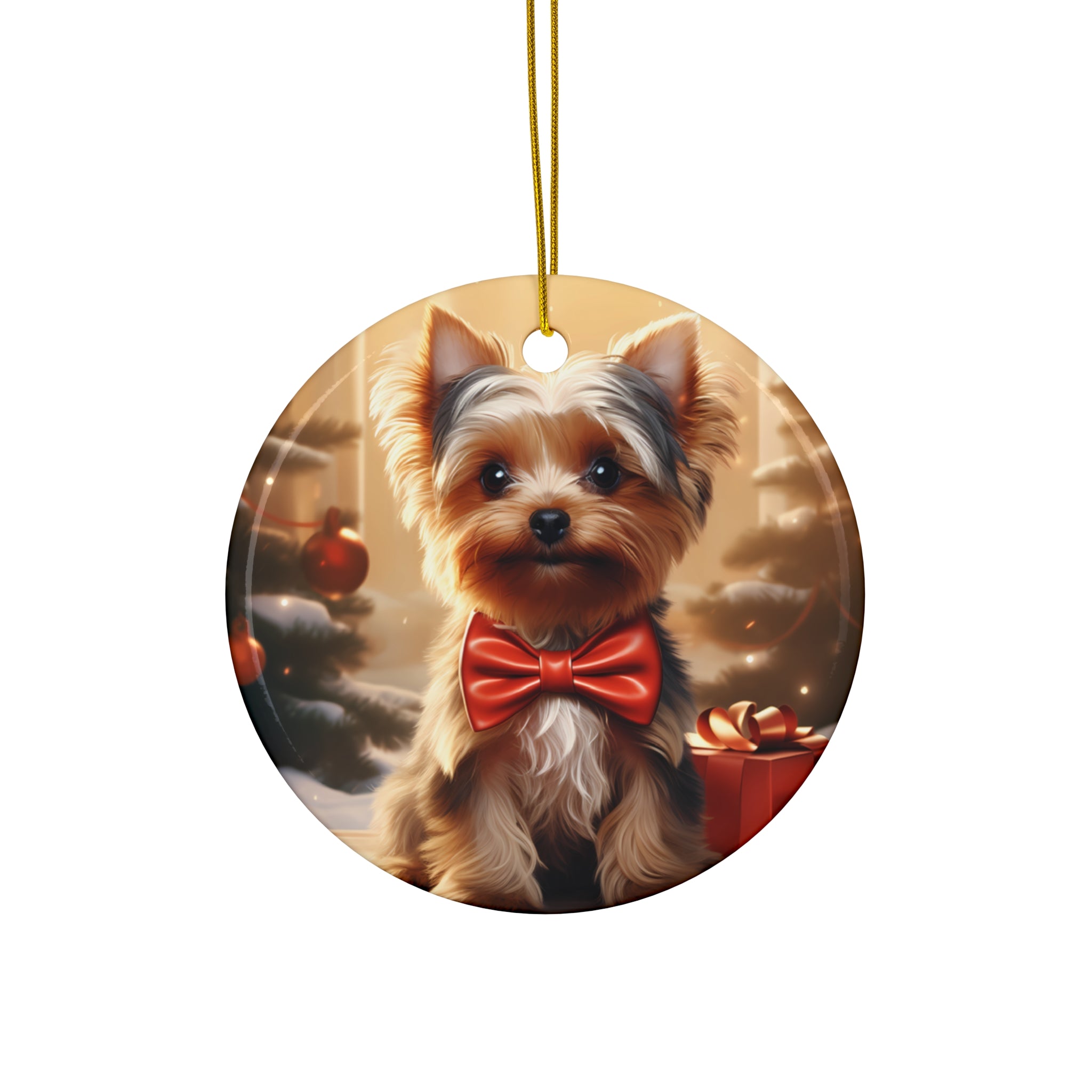Dog Ceramic Disc Ornament          Item #8257538