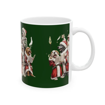 Christmas Singing Dogs Ceramic Mug 11oz   Item #20485