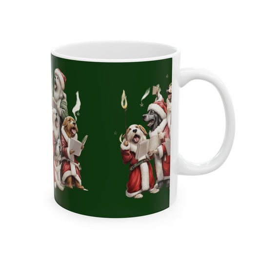 Christmas Singing Dogs Ceramic Mug 11oz   Item #20485