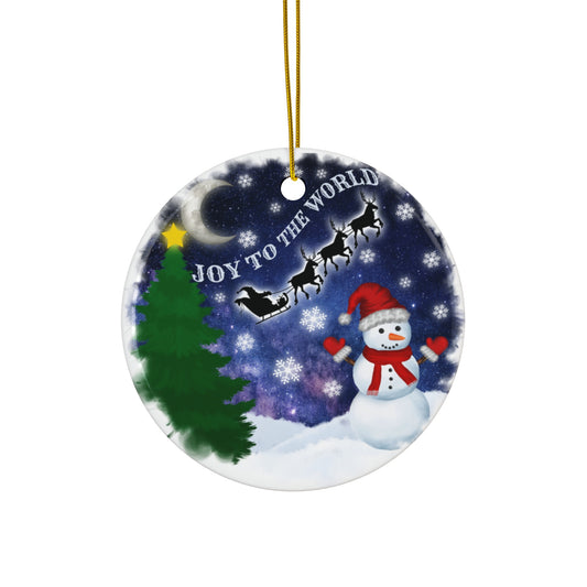 Joy To The World Ceramic Disc Ornament     Item #747534