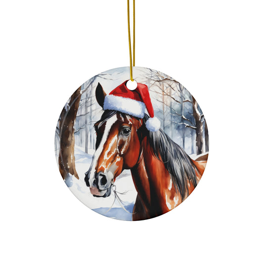 Ceramic Ornament - Horse Christmas      Item #5129354