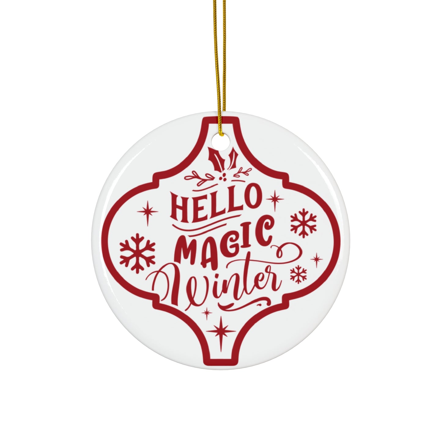 Hello Magic Ceramic Disc Ornament         Item #6125684