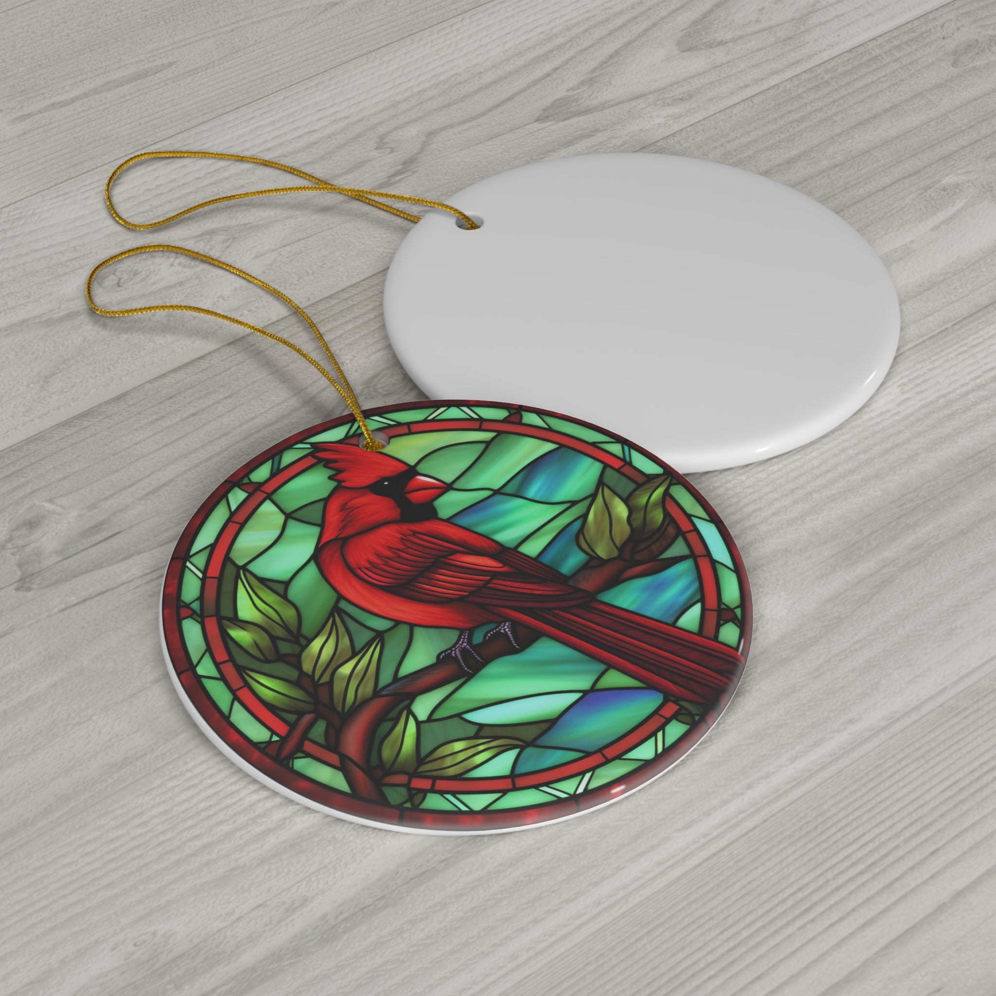 Christmas Cardinal Ceramic Ornament         Item #992043 - Buckshot's Bargain Barn