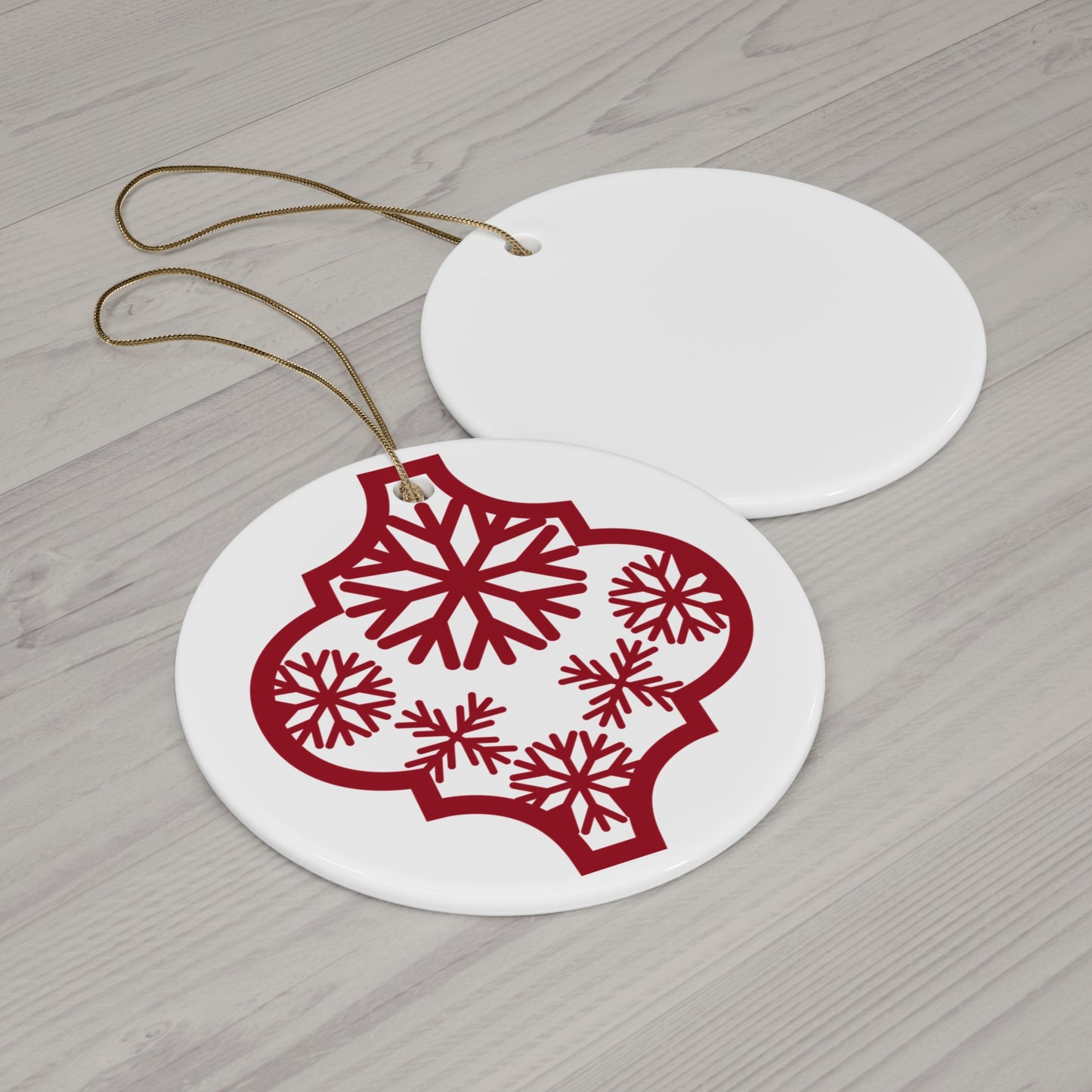 Arabesque Ceramic Disc Ornament     Item #6654388